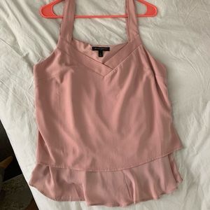 Banana Republic blush dress tiered tank top